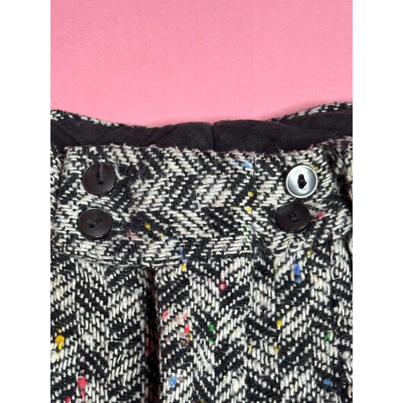 1960s-1970s DE LUXE Italian Tweed CHECKERED Trousers W/Flare Leg. S-M. AS IS - Picture 5 of 10